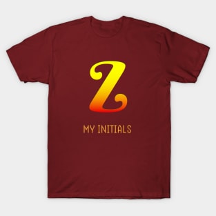 Letter Z Initials Unique Name T-Shirt T-Shirt